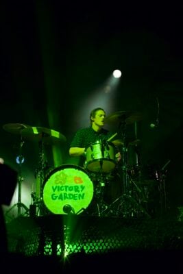 Jesse Walsh performs with Young the Giant during the last night of the Victory Garden Tour at Everwise Amphitheater at White River State Park in Indianapolis on Aug. 9, 2026. (Photo/Mia Moore)