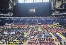 A sold-out Gen Con 2026 weathers crowds and storms Gen Con 2026 Lucas Oil Stadium