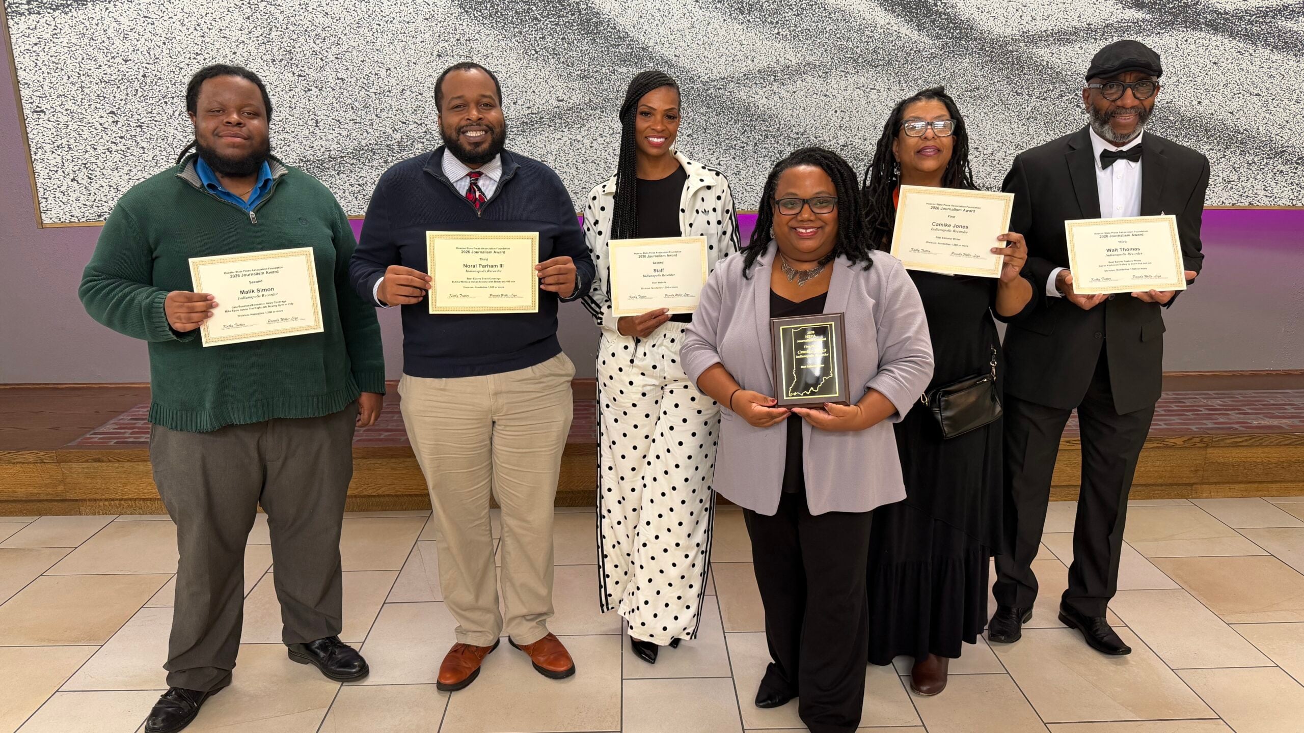 Indianapolis Recorder earns multiple honors at 2026 HSPA Awards