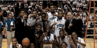 An archive photo of the 2011 Indy Met Pumas Boy's Basketball team. (Photo provided/Nick Reich)