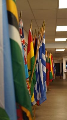 international flags, Global Village Museum