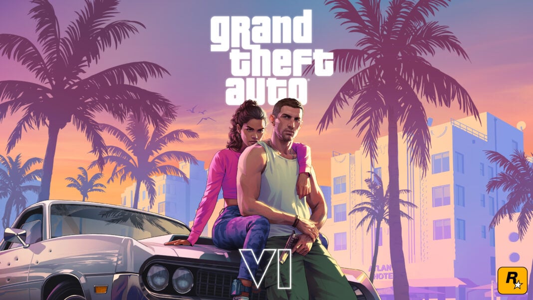 Main protagonists of Grand Theft Auto VI (GTA VI) Jason and Lucia appearing in offical promotional material for the game prior to the leak. (Photo via Rockstar Official Website)