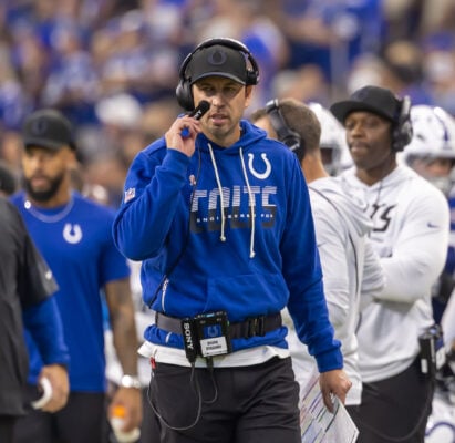 Indianapolis Colts head coach Shane Shane Steichen on Sept. 13, 2026 in Indianapolis, Indiana. (Photo/Walt Thomas)