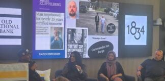 From left: Timmy Donald, Nicky Ali Jackson, Rabia Chaudry and James Kluppelberg at the ‘A Cup of HumaniTEA’ event on Oct. 2 (Photo/Malik Simon)