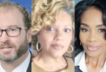 Three uncontested incumbent candidates from left to right: Marion County Assessor Joseph P. O'Connor, Marion County Auditor Myla Elridge, and Marion County Recorder Faith James Kimbrough. (Photos/Courtesy of Candidates)