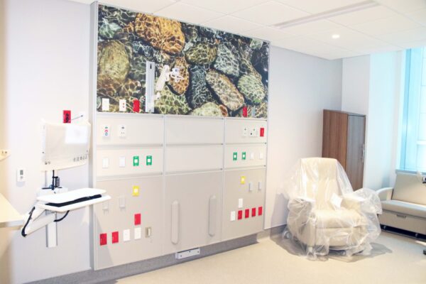 New patient rooms with Indiana landscapes as the featured artwork on Oct. 22, 2026. (Photo/ Michael Patton)
