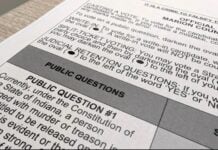 2026 Voter Guide: Constitutional Amendments For these questions to appear on a general election ballot, the Indiana General Assembly had to approve them twice. (Photo/Drew Daudelin/WFYI