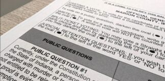 For these questions to appear on a general election ballot, the Indiana General Assembly had to approve them twice. (Photo/Drew Daudelin/WFYI