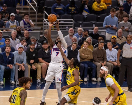 Scenes from Philadelphia 76ers - Indiana Pacers NBA game, held on Oct. 28, 2026, at Gainbridge Fieldhouse, in downtown Indianapolis. (Photo/Walt Thomas)